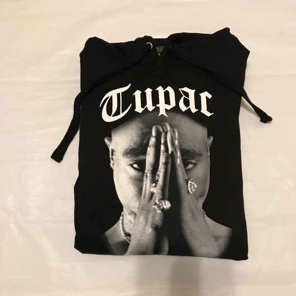 Cross Colours Tupac Shakur Men Hoodie Sz: L & XL - Picture 3 of 7